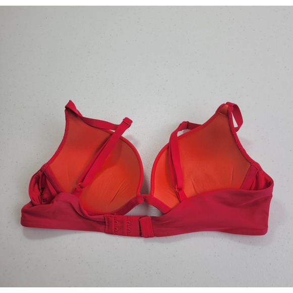 Maidenform Underwire Push Up Bra One Fab Fit Pink Orange Full Coverage Size 34A - Picture 4 of 6